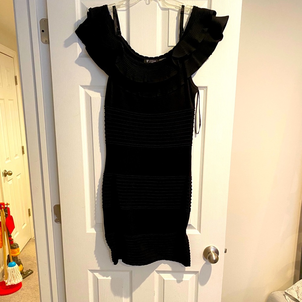 Guess off the shoulder cocktail dress